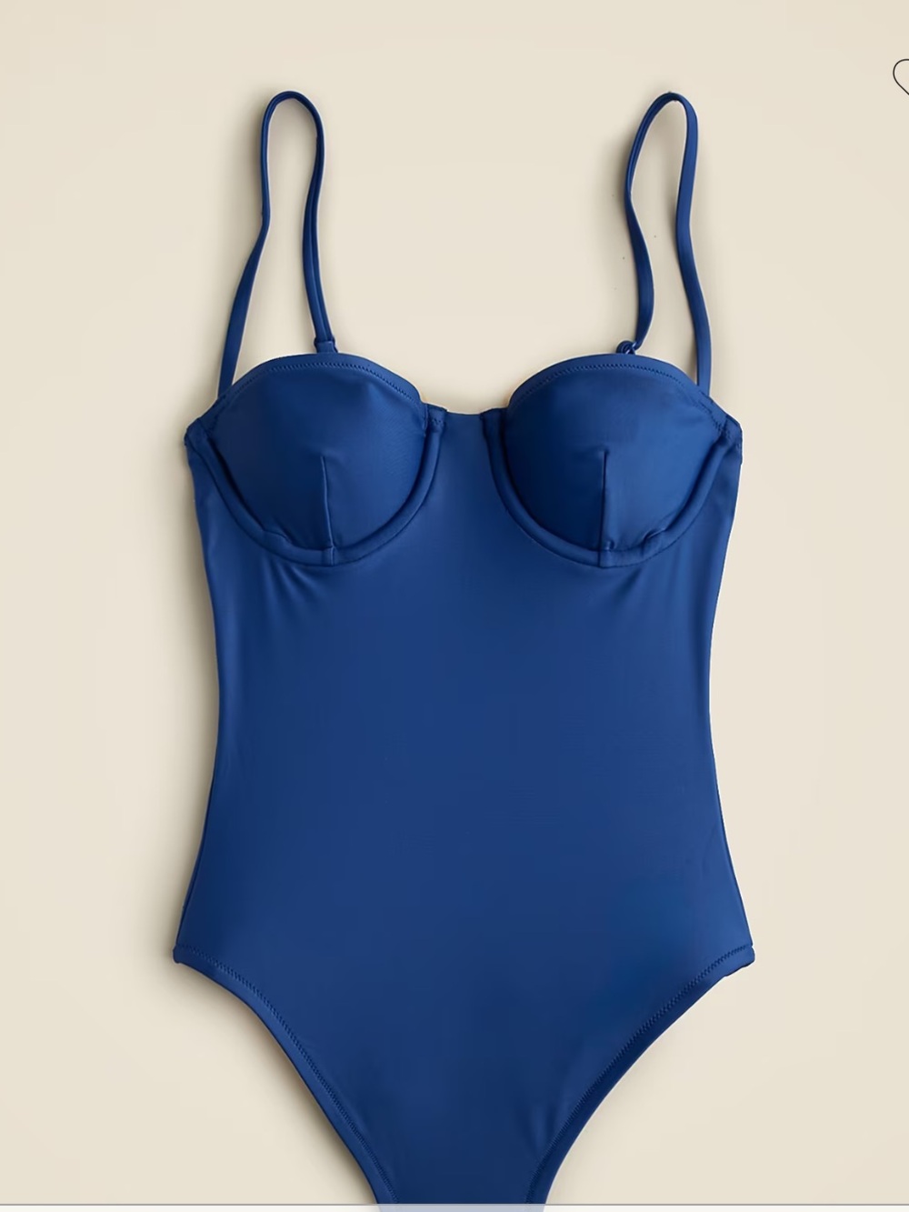 NWT J.Crew Heritage Balconette Underwire One-Piece Swimsuit Balconet Swim Size 0
